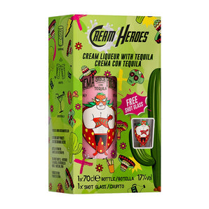 Cream Heroes Strawberry + shot glass • 0.7L